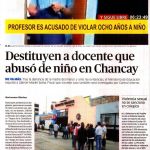 Abuso de alumno Chancay