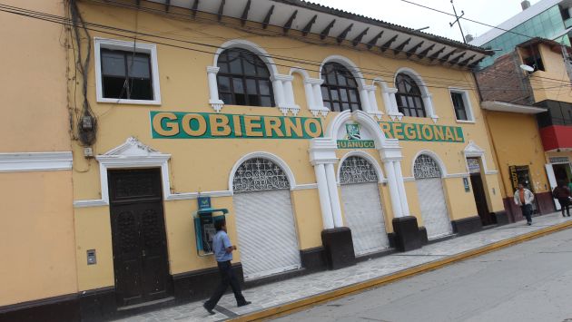 Fachada del Gobierno Regional de Huánuco