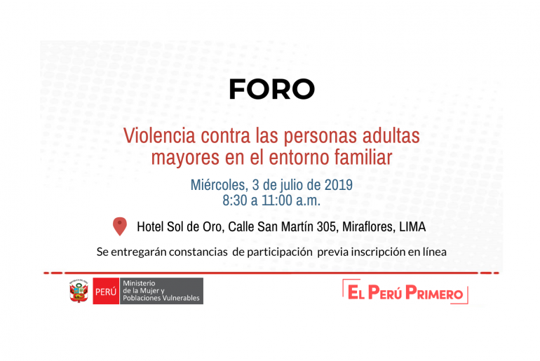 Violencia a personas adultas mayores en el entorno familiar