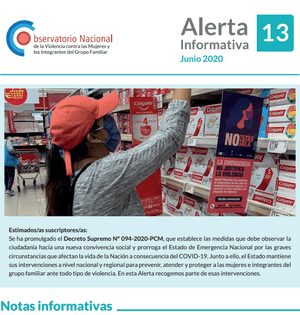 alerta 13 mes junio 2020 observatorio nacional de la violencia contra las mujeres y los integrantealerta 13 mes junio 2020 observatorio nacional de la violencia contra las mujeres y los integrantes del grupo familiars del grupo familiar