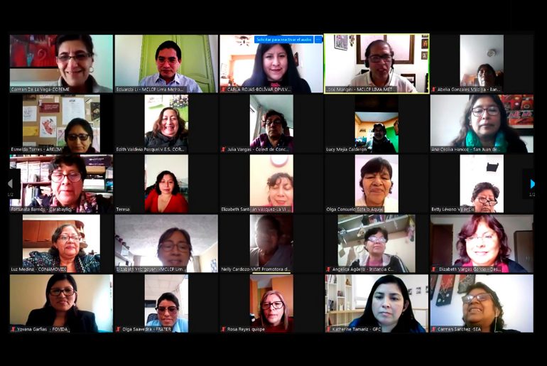 MIMP expuso el rol de las Instancias de Concertación para la prevención de la violencia, durante conversatorio con lideresas_v2