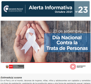 Alerta informativa 23 - Observatorio Nacional de la Violencia contra las mujeres