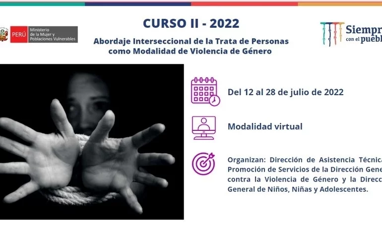 MIMP inicia en Piura y Tumbes el segundo curso Abordaje interseccional de la trata de personas en la modalidad de violencia basada en género