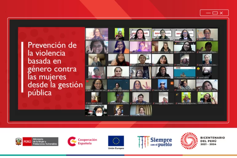 MIMP y SERVIR capacitan a personal del servicio público en prevención de la violencia basada en género contra las mujeres